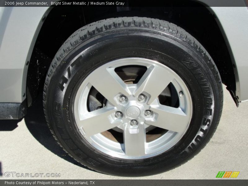 Bright Silver Metallic / Medium Slate Gray 2006 Jeep Commander