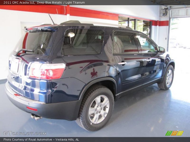 Deep Blue Metallic / Light Titanium 2011 GMC Acadia SLE