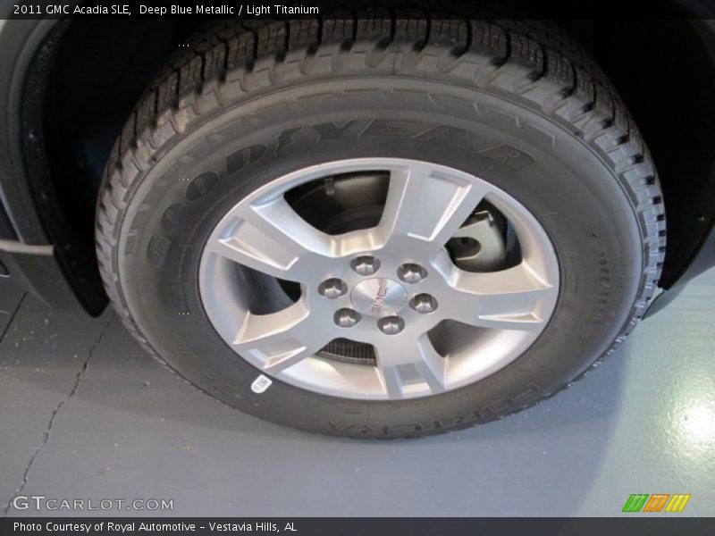 Deep Blue Metallic / Light Titanium 2011 GMC Acadia SLE