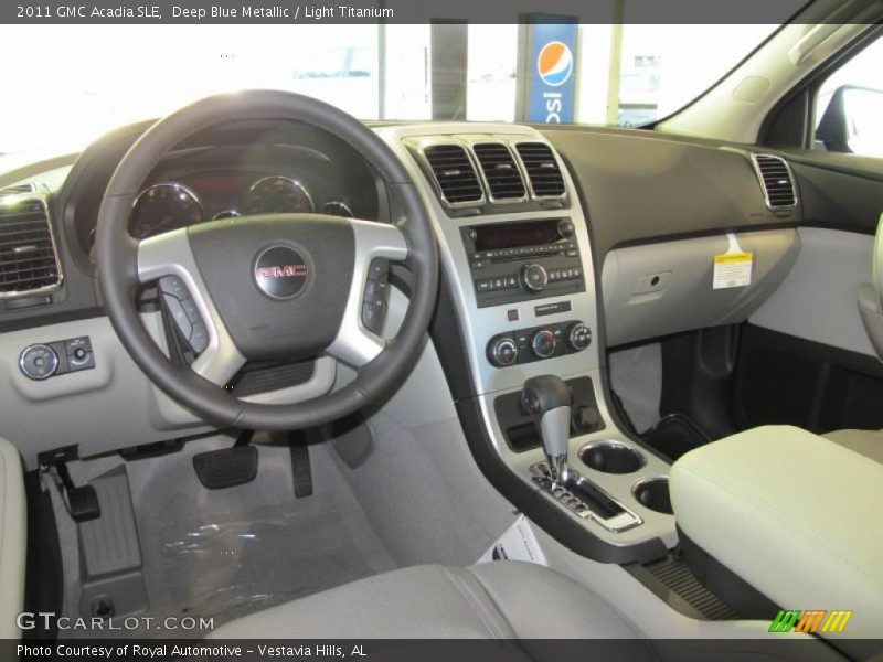 Deep Blue Metallic / Light Titanium 2011 GMC Acadia SLE