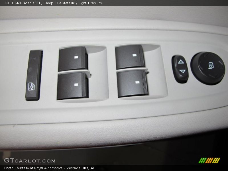 Deep Blue Metallic / Light Titanium 2011 GMC Acadia SLE