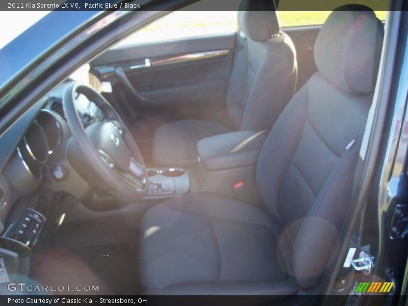 Pacific Blue / Black 2011 Kia Sorento LX V6