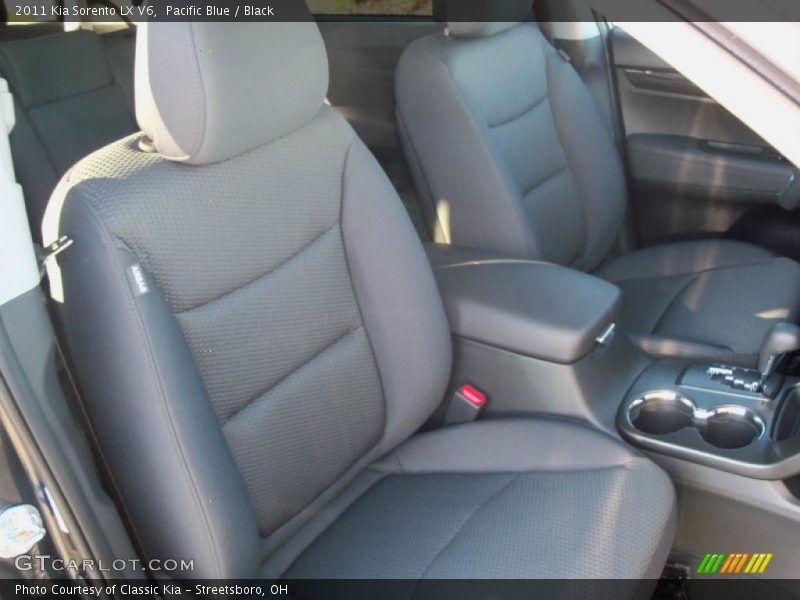 Pacific Blue / Black 2011 Kia Sorento LX V6