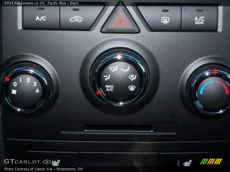 Pacific Blue / Black 2011 Kia Sorento LX V6