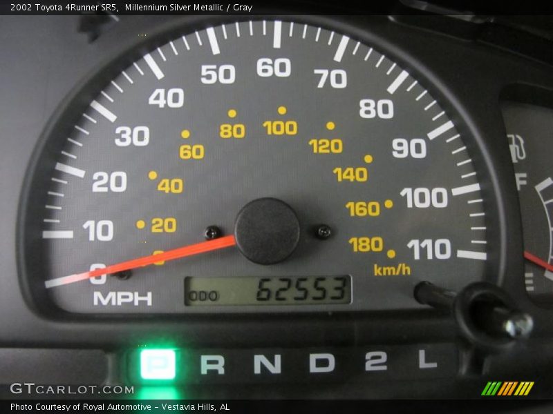 Millennium Silver Metallic / Gray 2002 Toyota 4Runner SR5