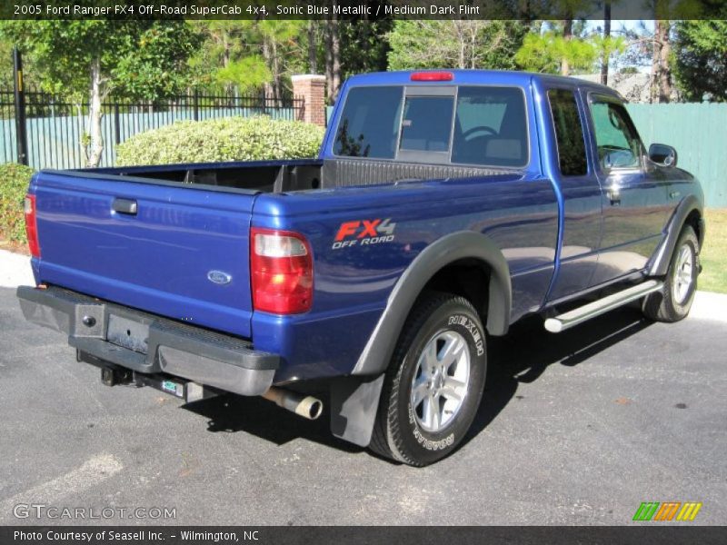 Sonic Blue Metallic / Medium Dark Flint 2005 Ford Ranger FX4 Off-Road SuperCab 4x4