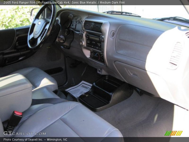 Sonic Blue Metallic / Medium Dark Flint 2005 Ford Ranger FX4 Off-Road SuperCab 4x4