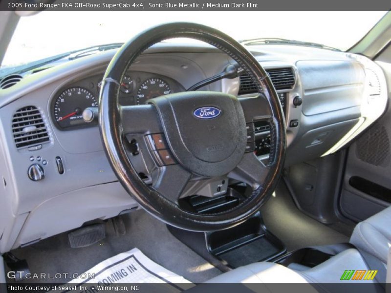 Sonic Blue Metallic / Medium Dark Flint 2005 Ford Ranger FX4 Off-Road SuperCab 4x4