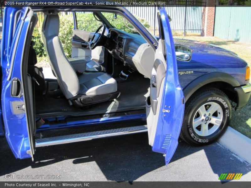 Sonic Blue Metallic / Medium Dark Flint 2005 Ford Ranger FX4 Off-Road SuperCab 4x4