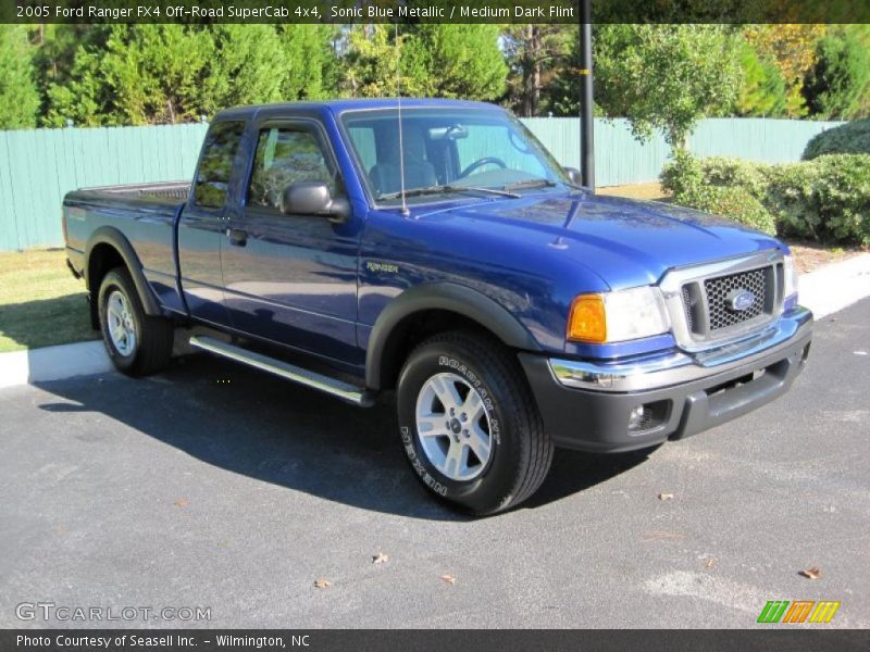 Sonic Blue Metallic / Medium Dark Flint 2005 Ford Ranger FX4 Off-Road SuperCab 4x4