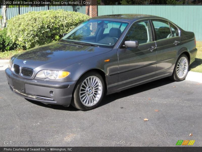 Steel Grey Metallic / Grey 2002 BMW 3 Series 330i Sedan