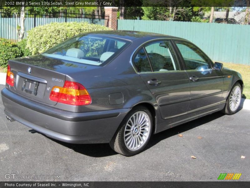 Steel Grey Metallic / Grey 2002 BMW 3 Series 330i Sedan