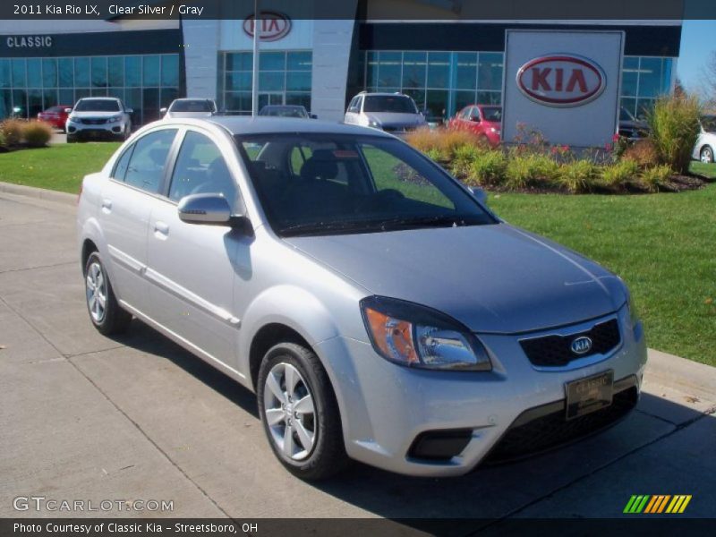 Clear Silver / Gray 2011 Kia Rio LX
