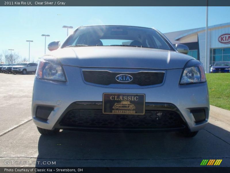 Clear Silver / Gray 2011 Kia Rio LX