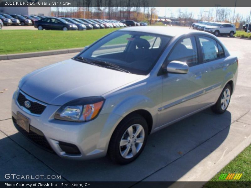 Clear Silver / Gray 2011 Kia Rio LX