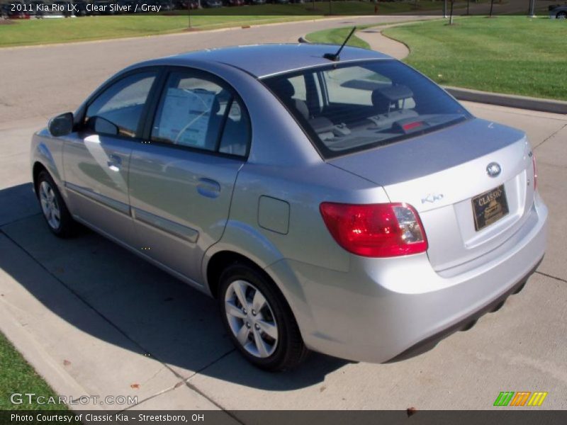 Clear Silver / Gray 2011 Kia Rio LX
