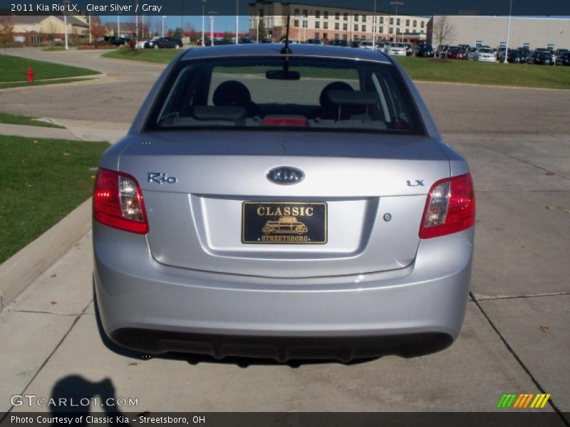 Clear Silver / Gray 2011 Kia Rio LX
