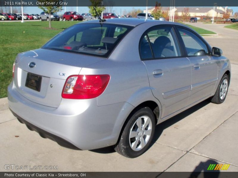 Clear Silver / Gray 2011 Kia Rio LX