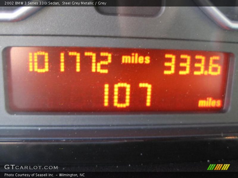 Steel Grey Metallic / Grey 2002 BMW 3 Series 330i Sedan