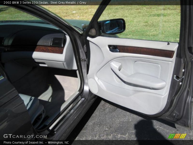 Steel Grey Metallic / Grey 2002 BMW 3 Series 330i Sedan