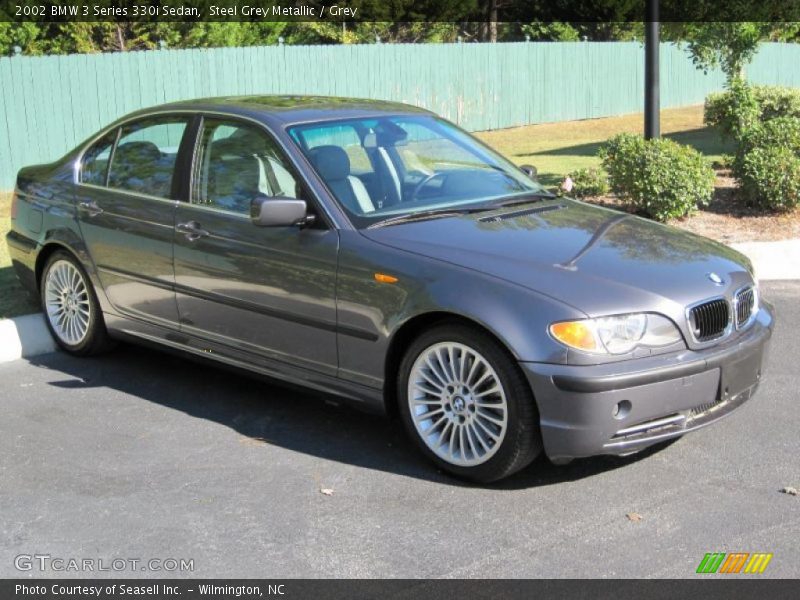 Steel Grey Metallic / Grey 2002 BMW 3 Series 330i Sedan