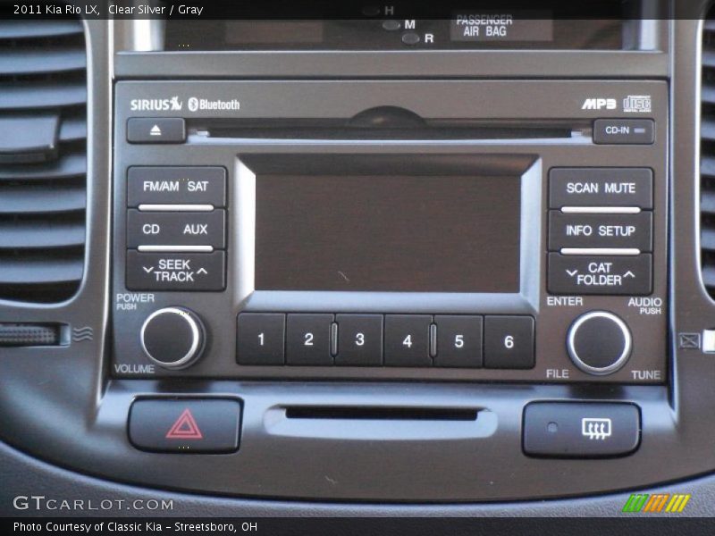 Clear Silver / Gray 2011 Kia Rio LX