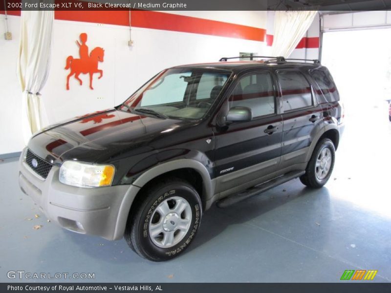 Black Clearcoat / Medium Graphite 2002 Ford Escape XLT V6