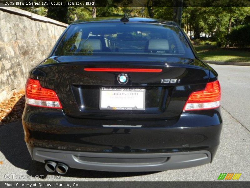 Jet Black / Black 2009 BMW 1 Series 135i Coupe