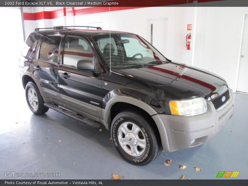 Black Clearcoat / Medium Graphite 2002 Ford Escape XLT V6
