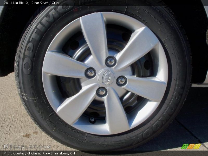 Clear Silver / Gray 2011 Kia Rio LX