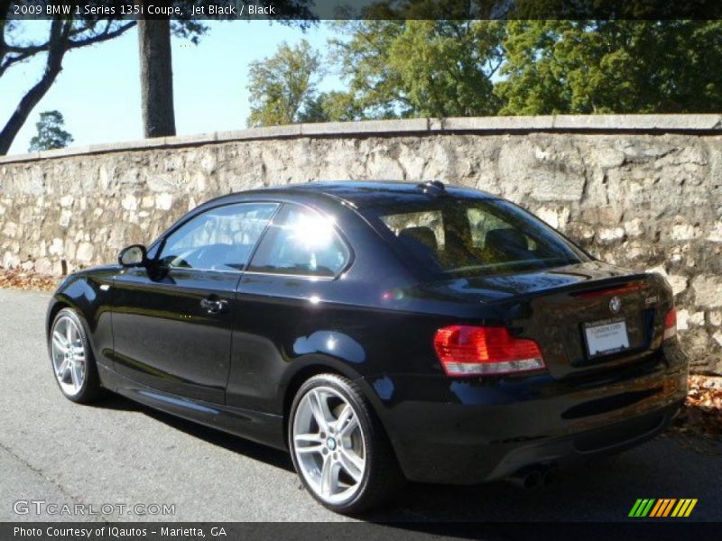Jet Black / Black 2009 BMW 1 Series 135i Coupe