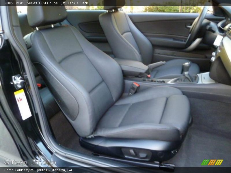  2009 1 Series 135i Coupe Black Interior