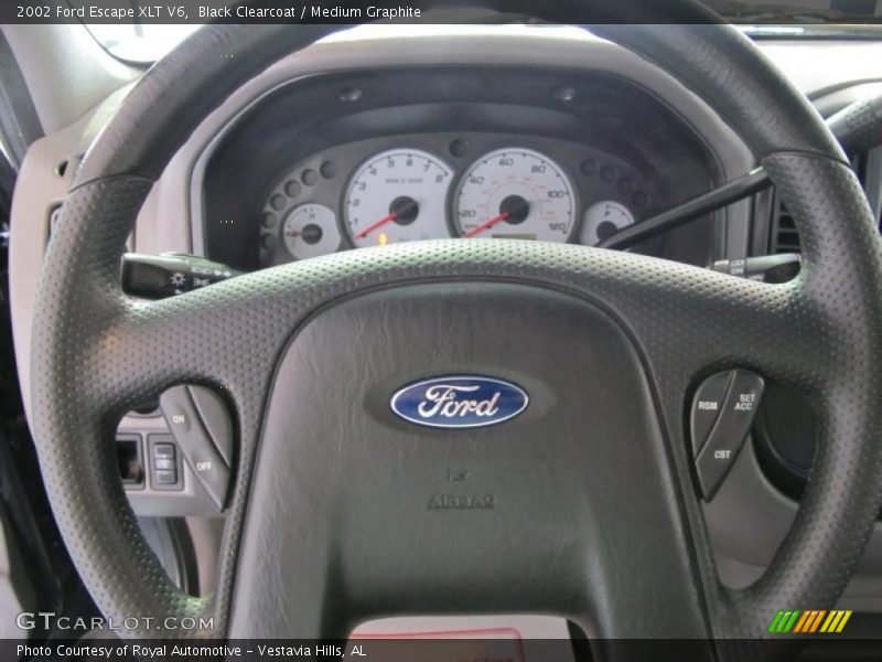 Black Clearcoat / Medium Graphite 2002 Ford Escape XLT V6