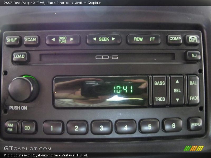 Black Clearcoat / Medium Graphite 2002 Ford Escape XLT V6