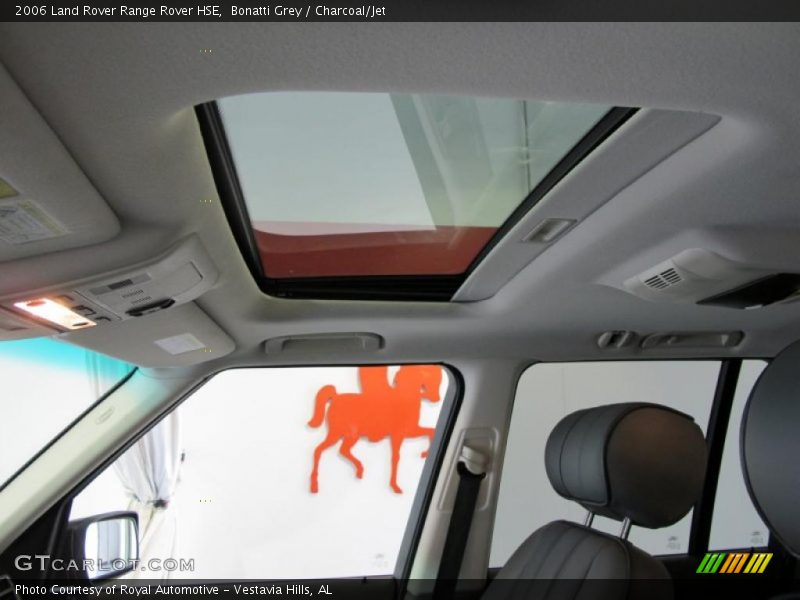 Sunroof of 2006 Range Rover HSE