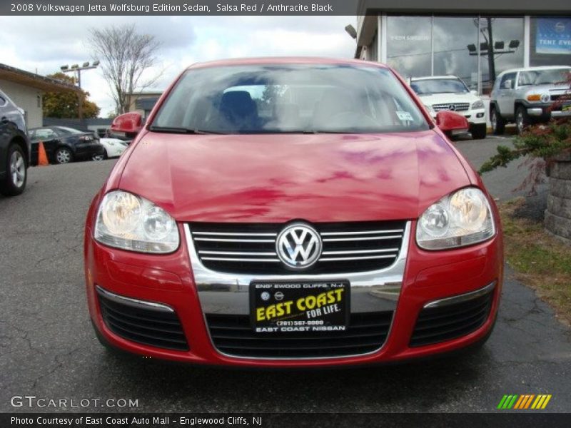 Salsa Red / Anthracite Black 2008 Volkswagen Jetta Wolfsburg Edition Sedan