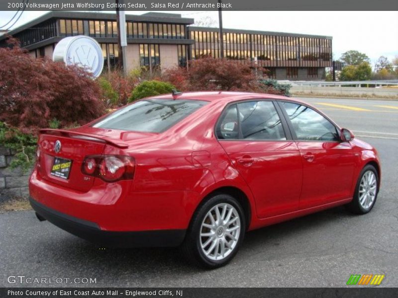 Salsa Red / Anthracite Black 2008 Volkswagen Jetta Wolfsburg Edition Sedan