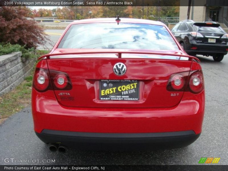 Salsa Red / Anthracite Black 2008 Volkswagen Jetta Wolfsburg Edition Sedan