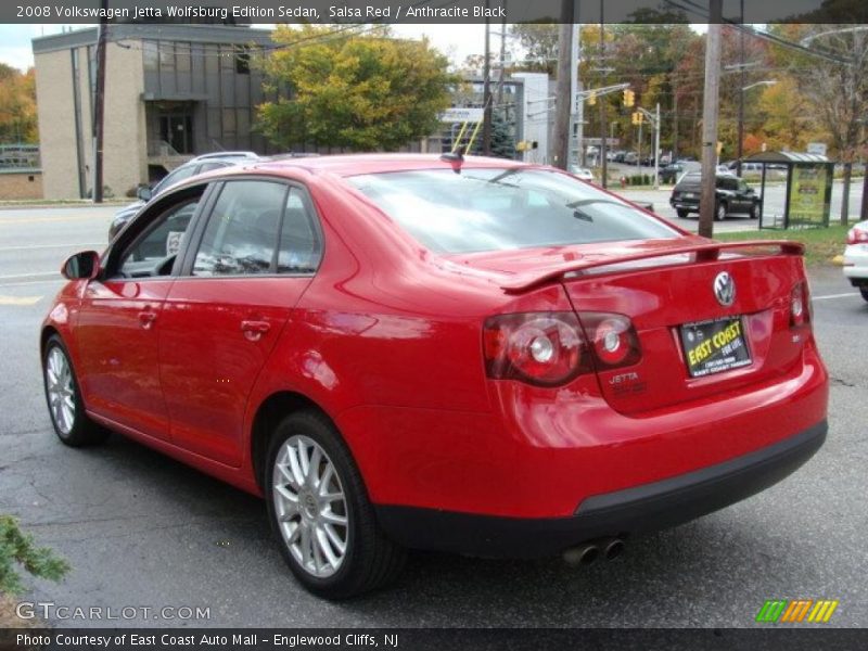 Salsa Red / Anthracite Black 2008 Volkswagen Jetta Wolfsburg Edition Sedan