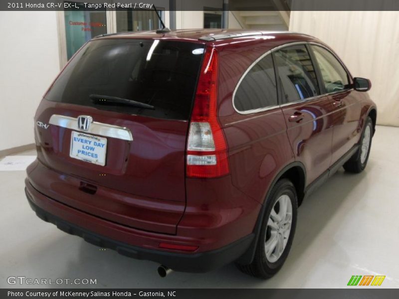 Tango Red Pearl / Gray 2011 Honda CR-V EX-L