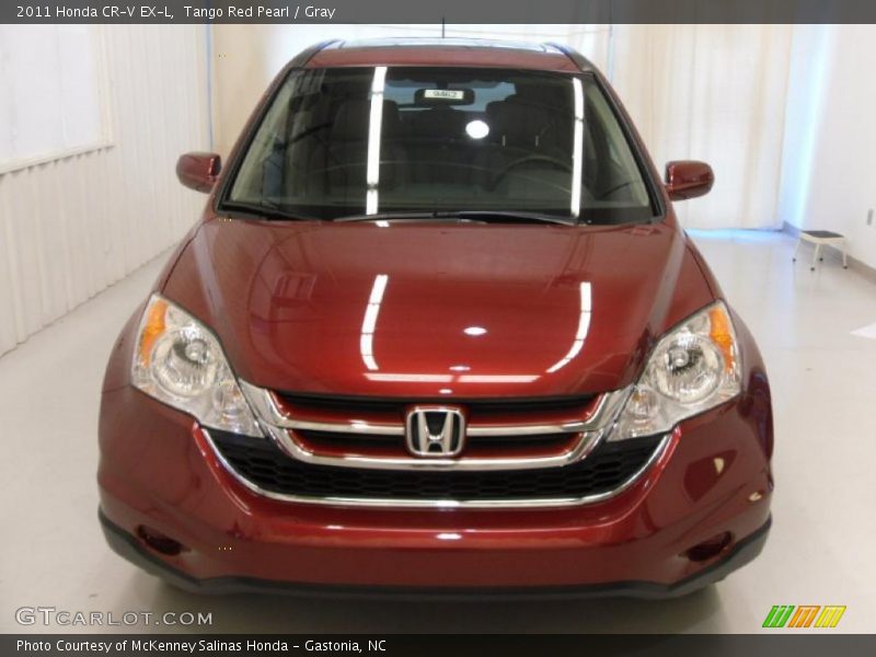 Tango Red Pearl / Gray 2011 Honda CR-V EX-L