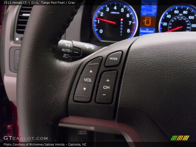 Tango Red Pearl / Gray 2011 Honda CR-V EX-L