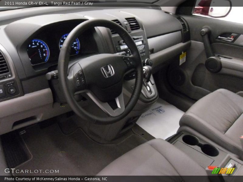 Gray Interior - 2011 CR-V EX-L 