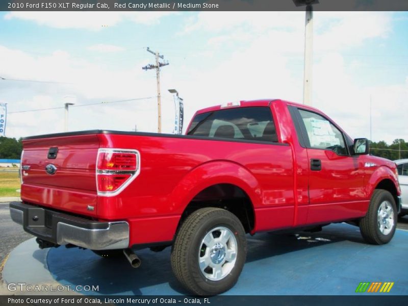 Red Candy Metallic / Medium Stone 2010 Ford F150 XLT Regular Cab