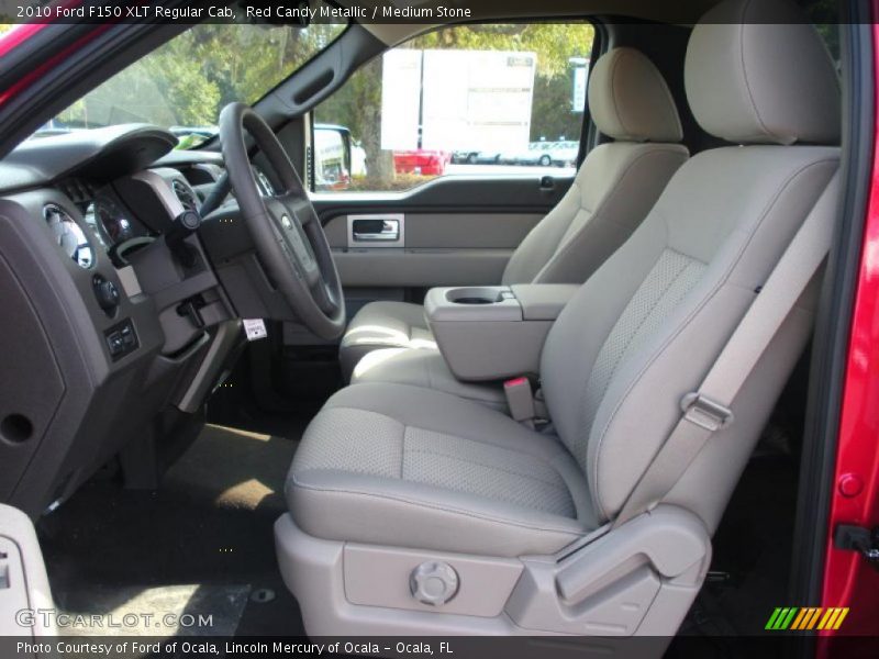 Red Candy Metallic / Medium Stone 2010 Ford F150 XLT Regular Cab