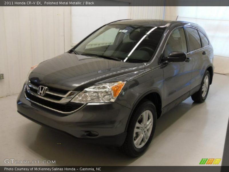 Polished Metal Metallic / Black 2011 Honda CR-V EX