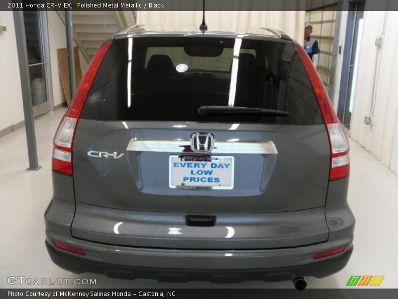 Polished Metal Metallic / Black 2011 Honda CR-V EX