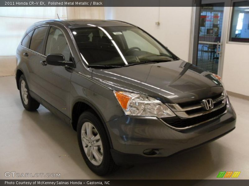 Polished Metal Metallic / Black 2011 Honda CR-V EX