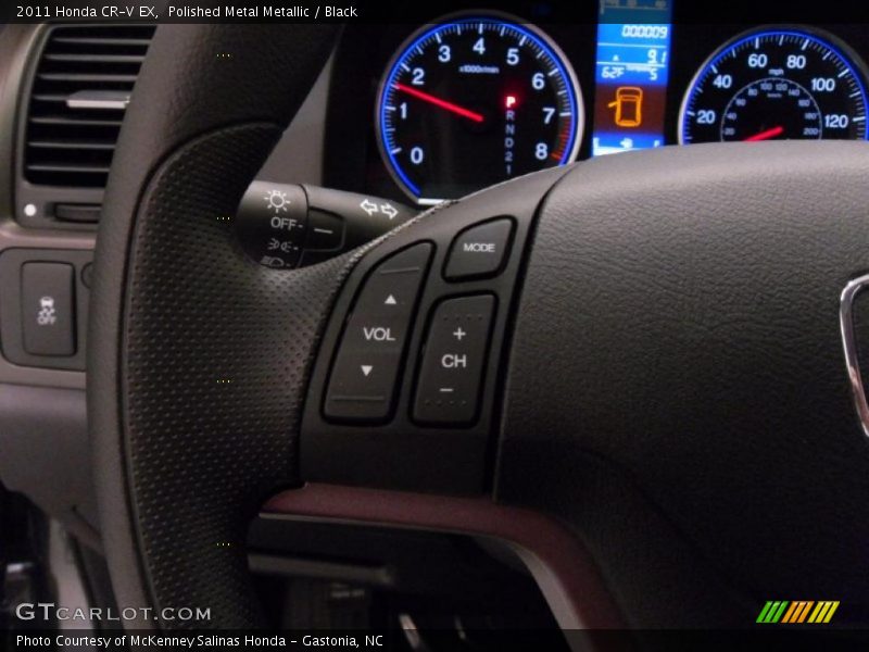Polished Metal Metallic / Black 2011 Honda CR-V EX