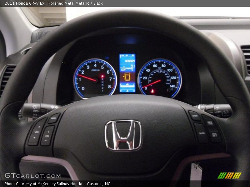 Polished Metal Metallic / Black 2011 Honda CR-V EX